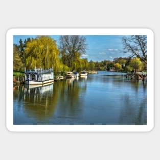 The River Thames At Streatley Sticker